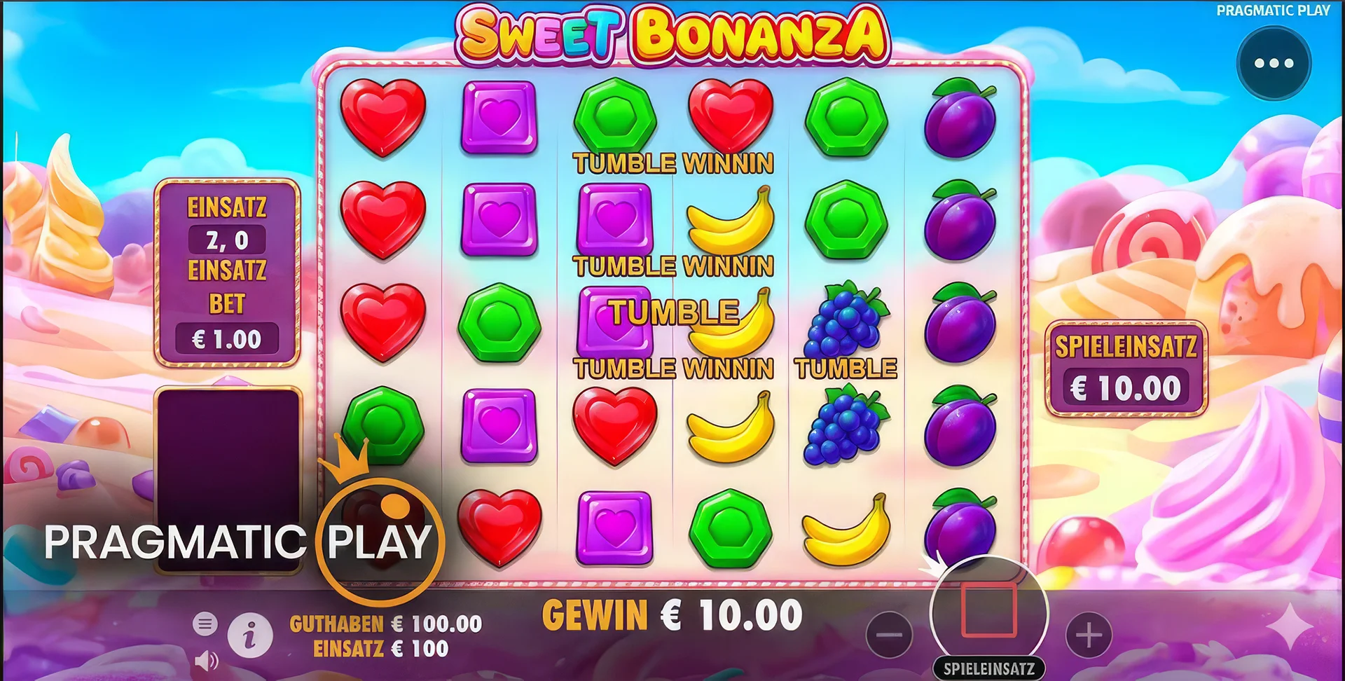 Screenshot von Sweet Bonanza